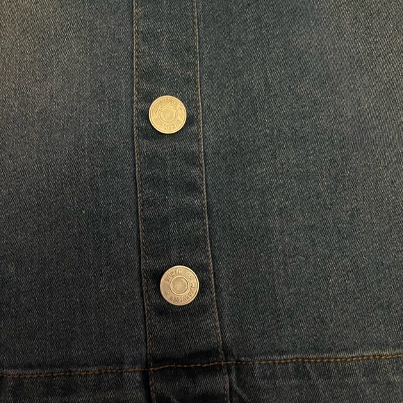 Missguided Denim Button-Down Mini Dress - Picture 3 of 3